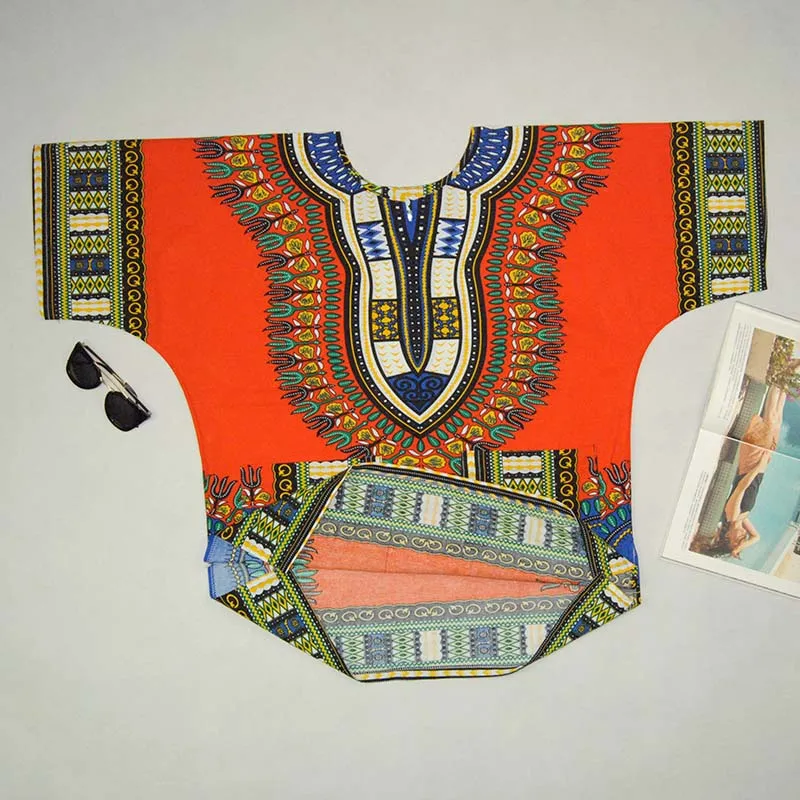 Boho Women Summer Dress Hippie Punk Traditional Dashiki Top Shirt Dresses for African Clothing Plus Size