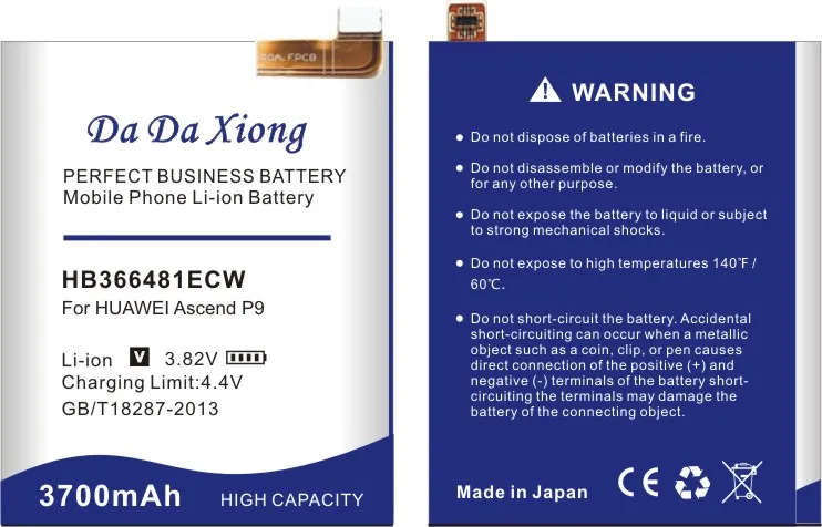 Да-да Сюн HB366481ECW 3700mAh аккумулятор для Huawei Ева-AL00 Р9 батарея Ева-ТЛ00 почтовый индекс AL10 для Huawei Р9 Lite в честь 8 для Huawei 5С