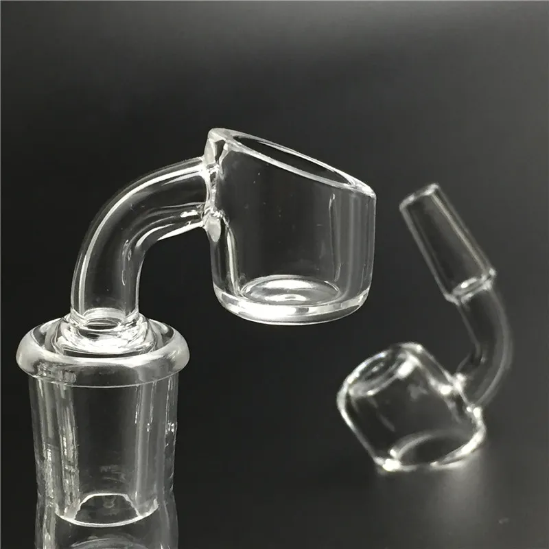 3mm dikke kwartsbanger met korte nek 10mm 14mm mannelijke vrouw 45 graden 90 graden quartz spijker voor bong bong