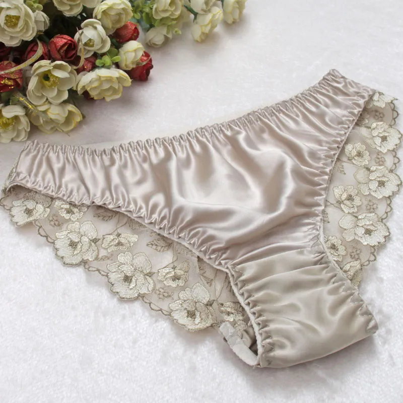 Womens 100 Silk Bikinis Panties Silk Panties Womens G Strings Women