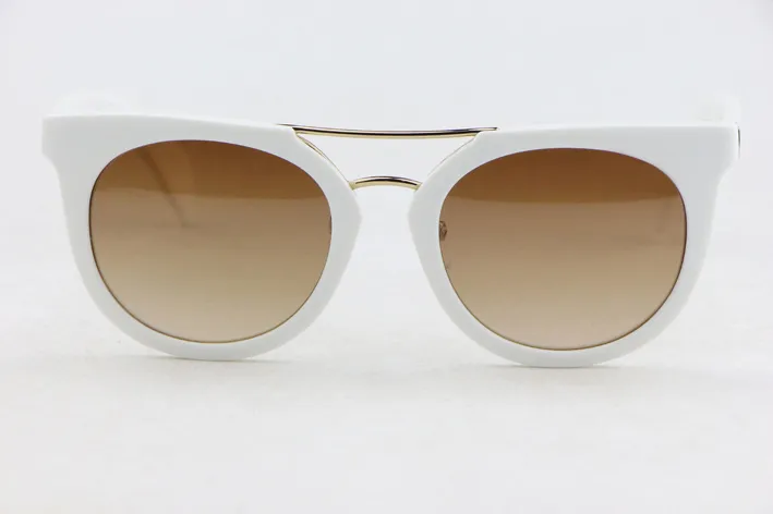 fashion round Retro style Frame Men Sunglasses 08 Women`s glasses Gradient gray lenses Anti-UV400