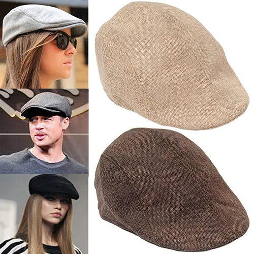 Visland Men Beret Hat, Vintage Solid Color Elastic Soft No, 52% OFF
