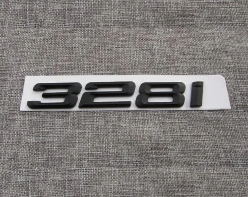 Black " 328 i " Number Trunk Letters Emblem Decal Sticker for BMW 3 Series 328i