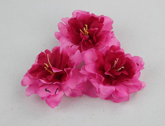 8 cm kunstmatige zijde pioen bloem hoofden simulatie bloemen voor diy haar jurk corsage accessoires thuis bruiloft decoratie Hjia209