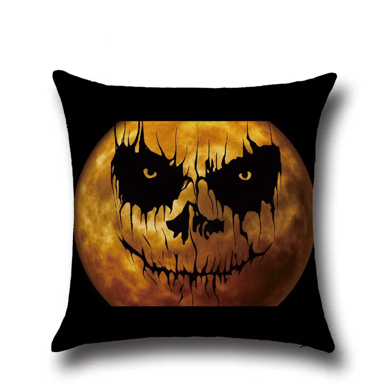 New Halloween Pumpkin Pillow Cases Halloween Party Pumpkin Lantern Style Cushion Cover Home Decorative Pillow Case Gift YLCM 10