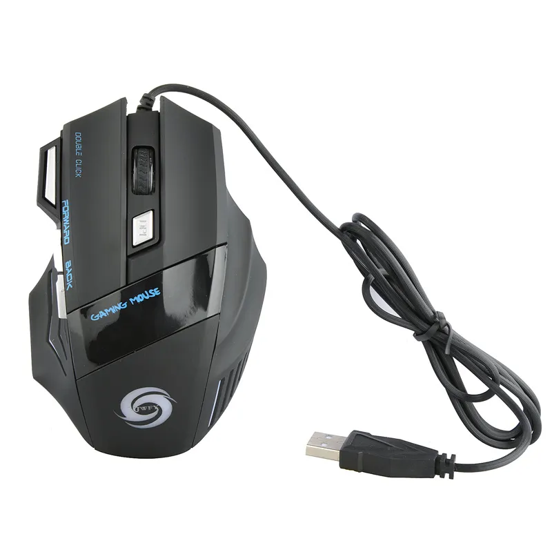 Gaming Mouse Wired USB Computer Mouse Game Mouse Gamer 3200 dpi Justerbar 7D LED Optisk för bärbar dator