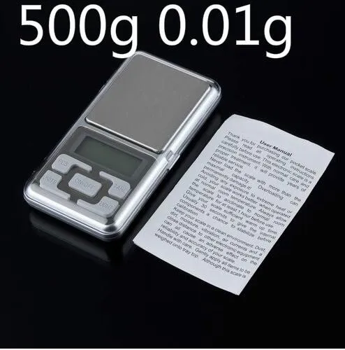DHL 페덱스에 의해 / 작은 포켓 전자 무게 500g 0.01g 디지털 LED 디스플레이 백라이트 쥬얼리 다이아몬드 골드 스케일