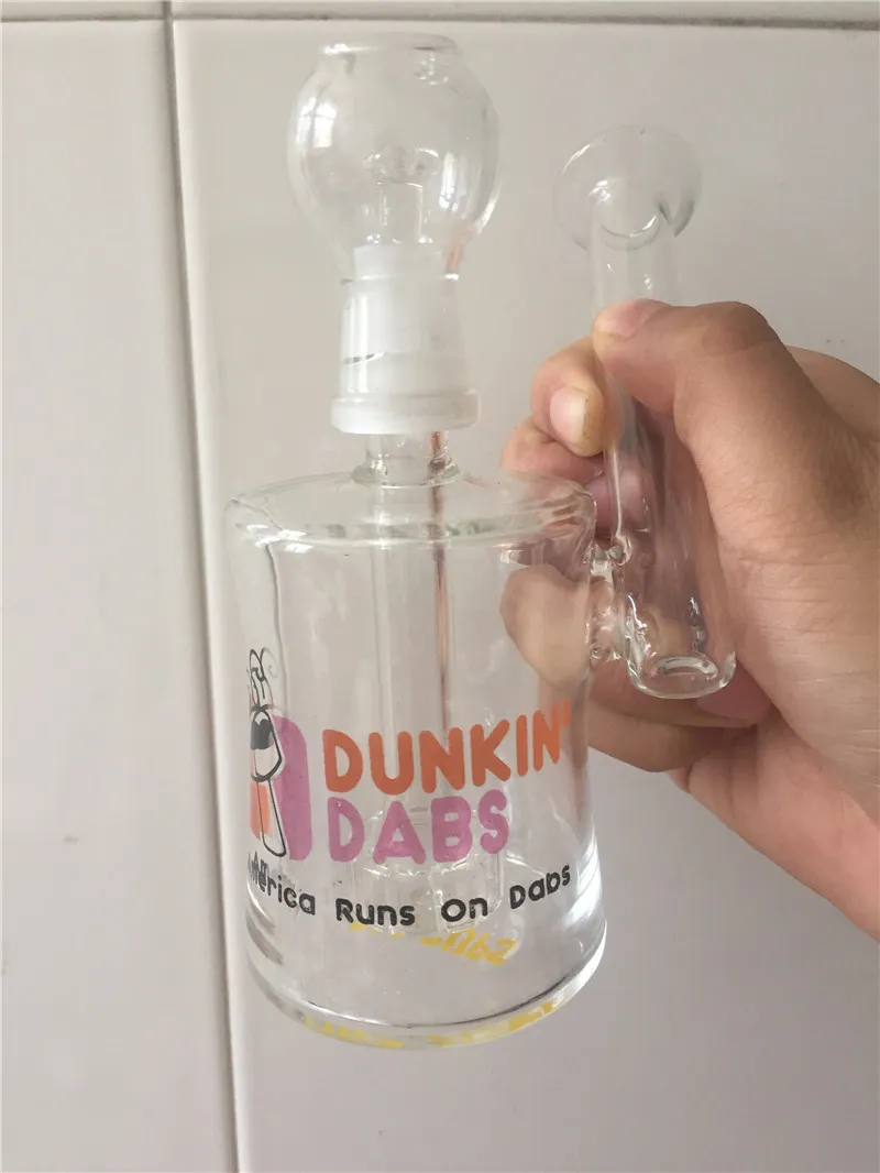 wholesale US Dab cups pocket glass bong Mini bubbler glass ash catcher Inline Percolator Water Pipe Oil
