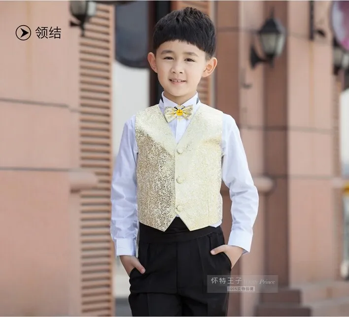 2016 New Children Tailcoat Black Tuxedo Set Costume Birthday Fashion Casual Formal Boy Wedding Suits Blazers Set F1016