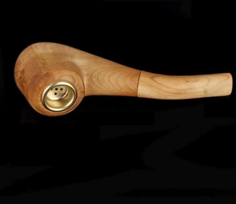 Il nuovo tubo di legno lucidato a mano, vecchio tubo di legno piegato portatile, retrò domestico