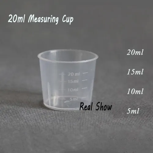 20 ml mierz pp filiżankę kawy/narzędzia do pomiaru wody z plastikowa kubek z skalą /partia