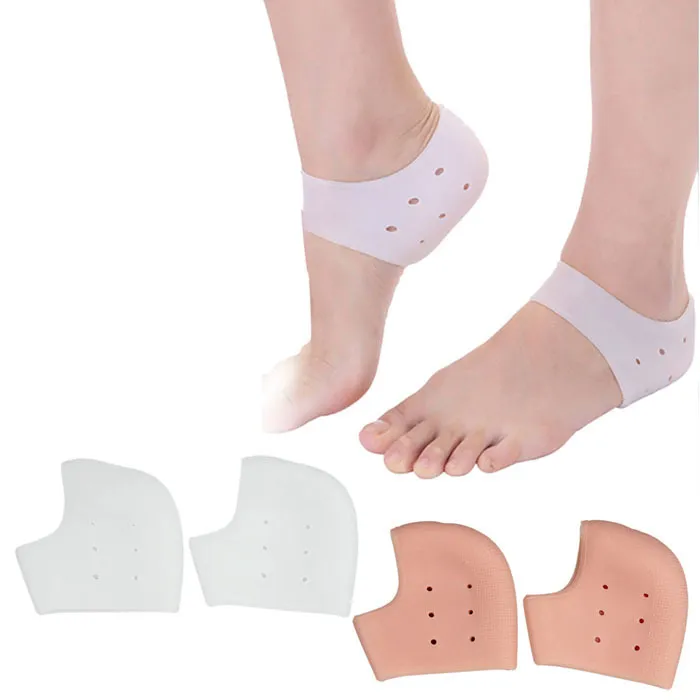 2 pcs topseller massagem gel meias silicone hidratante gel socks de salto gel como o protetor de cuidados com a pele do pé rachado