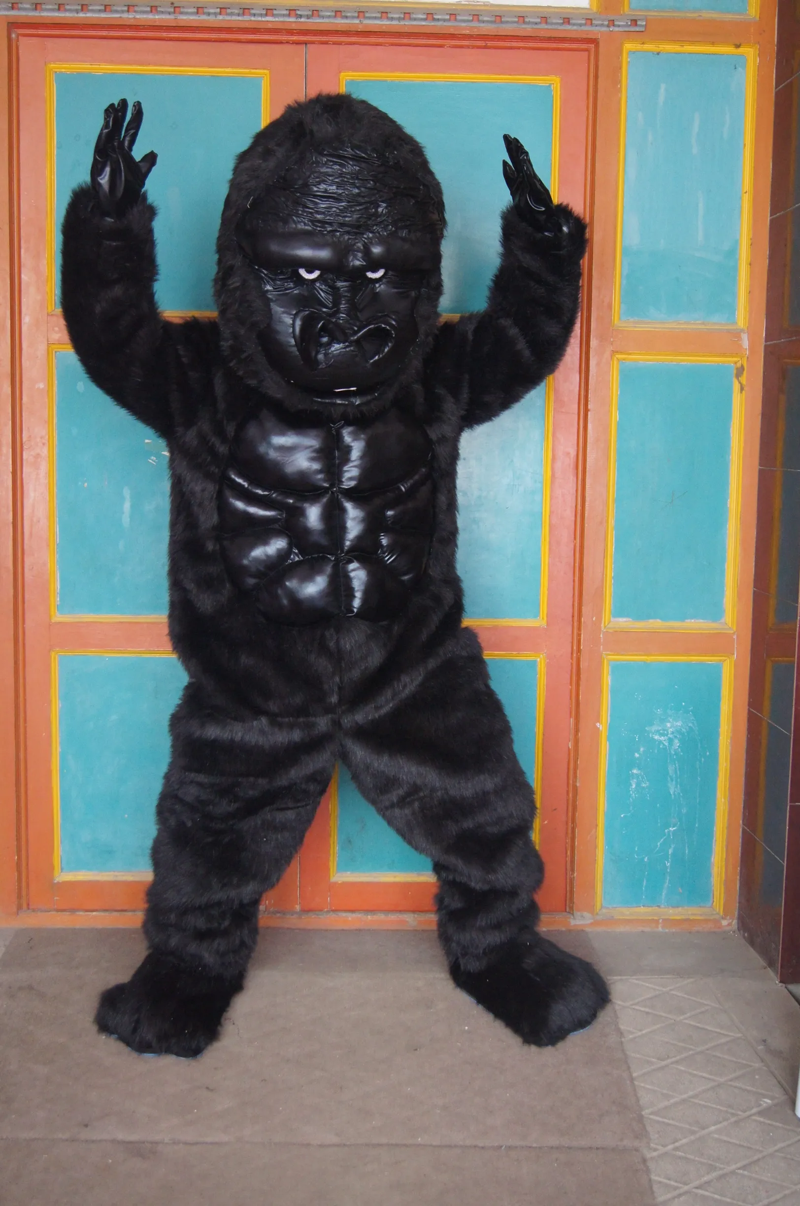 Venda quente Dos Desenhos Animados Filme Personagem Real orangotango gorila chimpanzé jocko chimpanzé traje da mascote Adulto Tamanho frete grátis