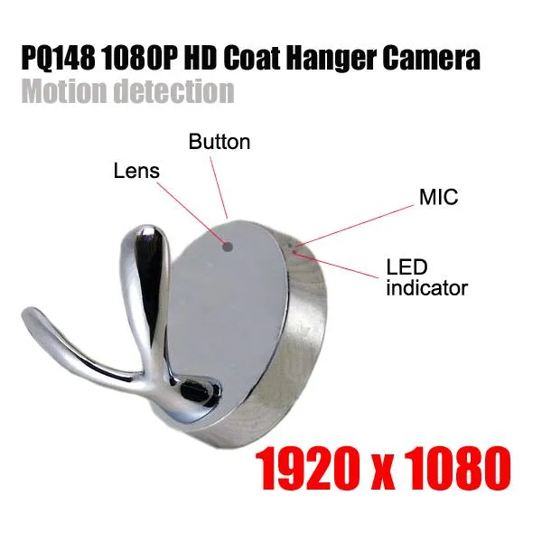 Spy Clothes Hook Camera Full HD 1920*1080P HD Coat Hanger Hanger Hidden