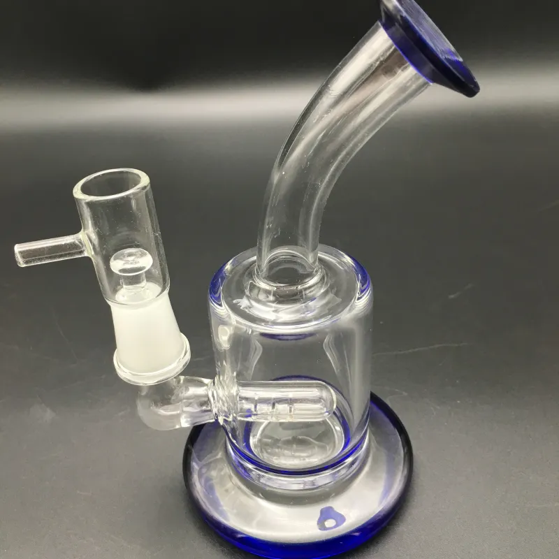 Design Mini Bong-Öl-Rigs-Glasbongs-Asche-Catcher-Hülsen inline-Perkolator-Wasserleitung 14mm-Gelenk