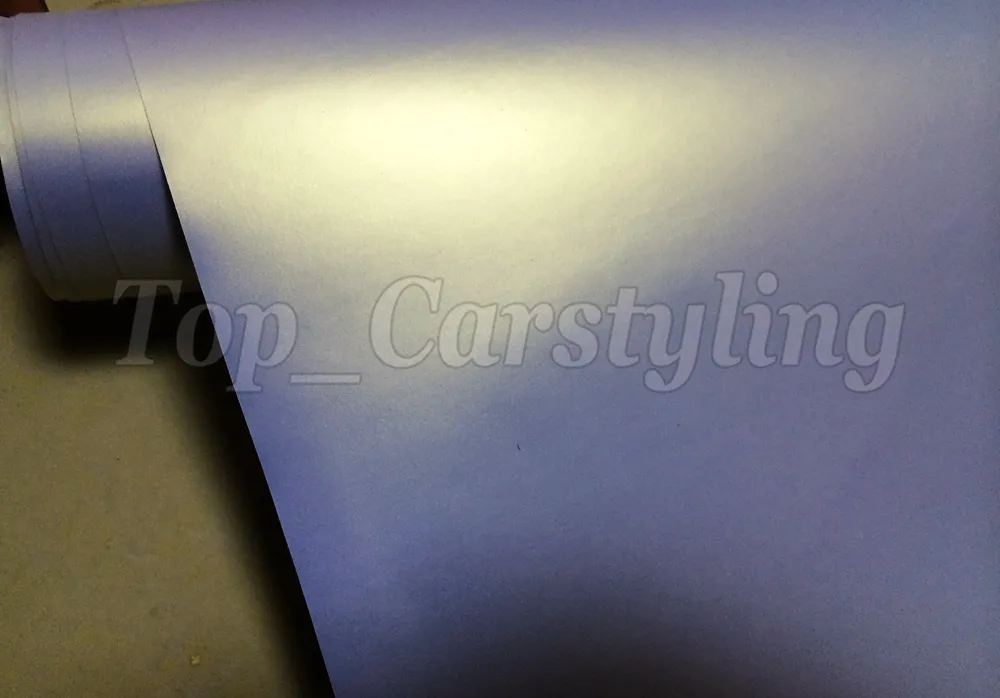 Chameleon Pearlescent Matte White gold Vinyl Wrap With Air Release Satin pearl white Matt Film For Car Wrap styling skin size 1.52x20m/Roll