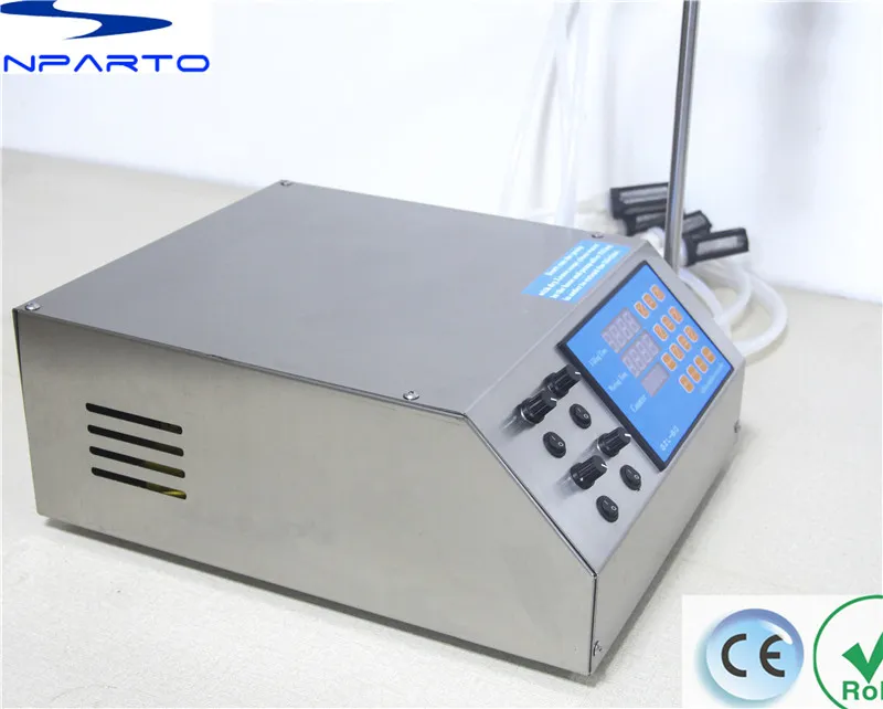 Ücretsiz kargo GZL-80 yeni 4 dolum memeleri Mikrobilgisayar kontrol sıvı dolum makinası için pişirme yağı parfüm dolum makinası