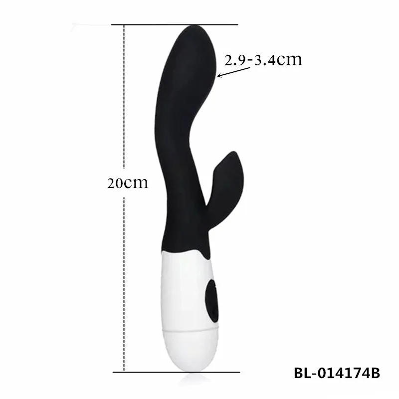 Czarne wibratory! 30 Prędkości Dual Vibration G Spot Clit Stimulator Massager, Sex Zabawki AV Stick Dla Kobiet Dama Produkty Sex