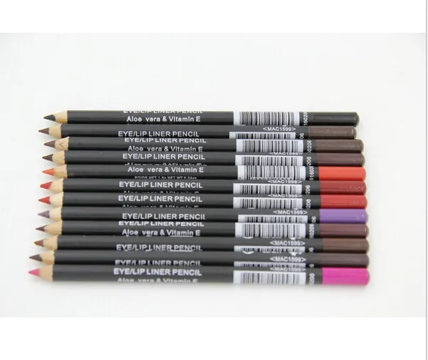 شحن مجاني حار نوعية جيدة أدنى أفضل مبيعا بيع جيدة كحل lipliner قلم رصاص اثني عشر ألوان مختلفة