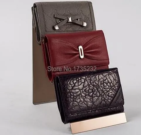 Wallet Display Rack Handbag Display Stand Stainless Steel Metal Three Layer Bag Display Holder Rack