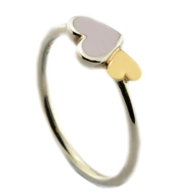 Luminous Heart Mother-of-Pearl 14K Oro 2016 Estate 100% 925 fascini Sterling Silver Ring PANDORA Anello Fine Jewelry Authentic