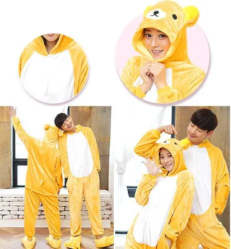 Pajamas Sleepwear Jumpsuit, Rilakkuma Kigurumi Onesie