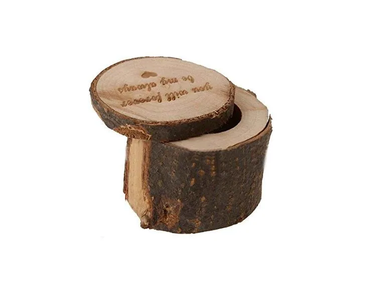 652 cm pudełko na obrączkę rustykalne shabby chic drewniane pudełko na noszenie pierścionka ślubnego pudełko Pogna