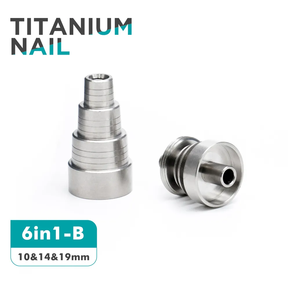 US Made) GR2 Male/Female Multi Size Domeless Titanium Banger Nail - BS630 |  Dab Wholesale