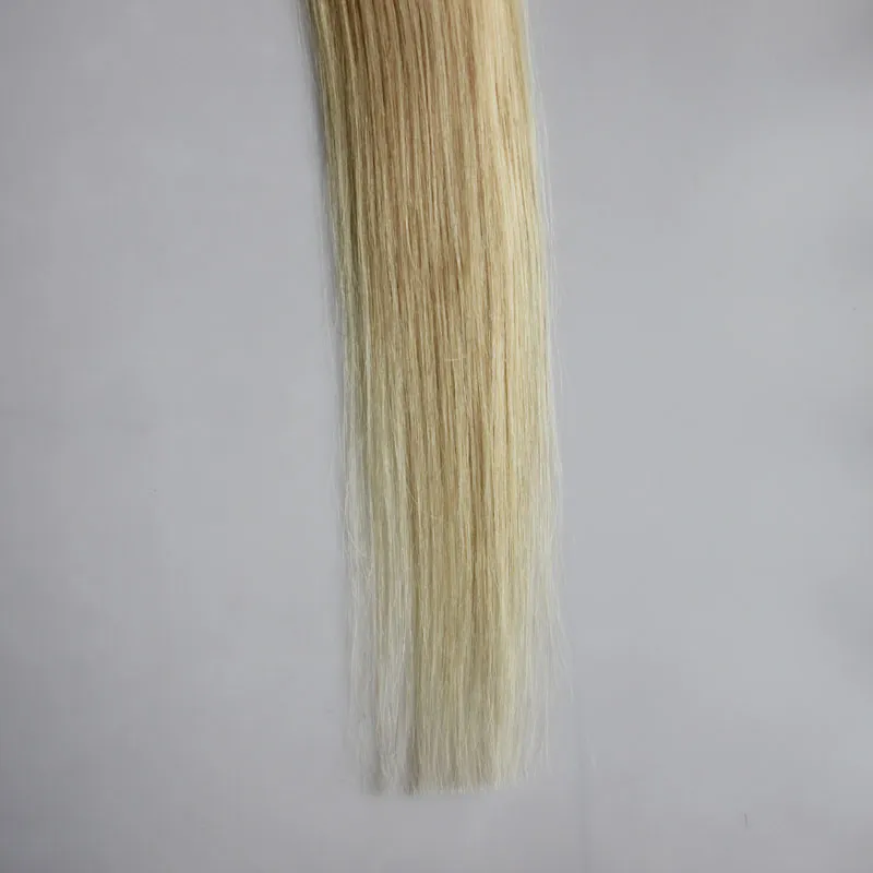 6a platina blonda rakt hår brasiliansk hud väft hår 20 stycken blont tejp humant hår 30g 40g 50 g 60g 70g