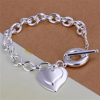 Conjunto de pulsera de collar de plata 925 de regalo de Navidad más bajo S652881