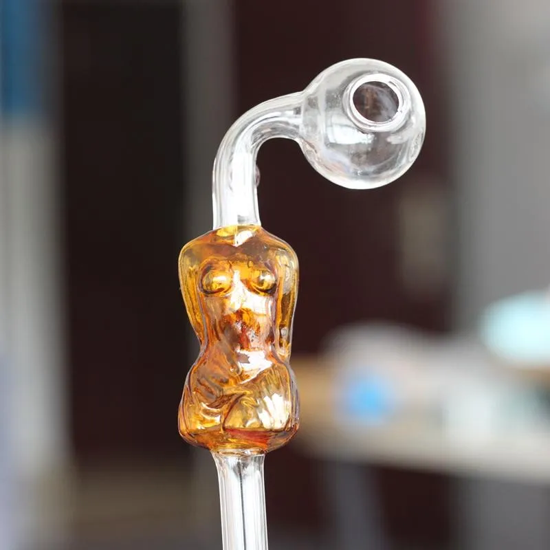 Beautiful Design Glass Smoking Hand Pipes Sexy Girl Model Water Oil Burners Bongs to Choose