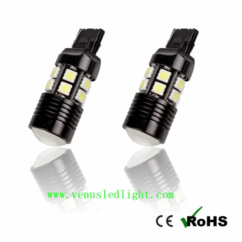 الإضاءة T20 7440 7440 7443 1156 1157 LED الضباب القيادة أضواء الأبيض T25 3156 3157 R5 12 SMD 5050 المصابيح الكهربائية