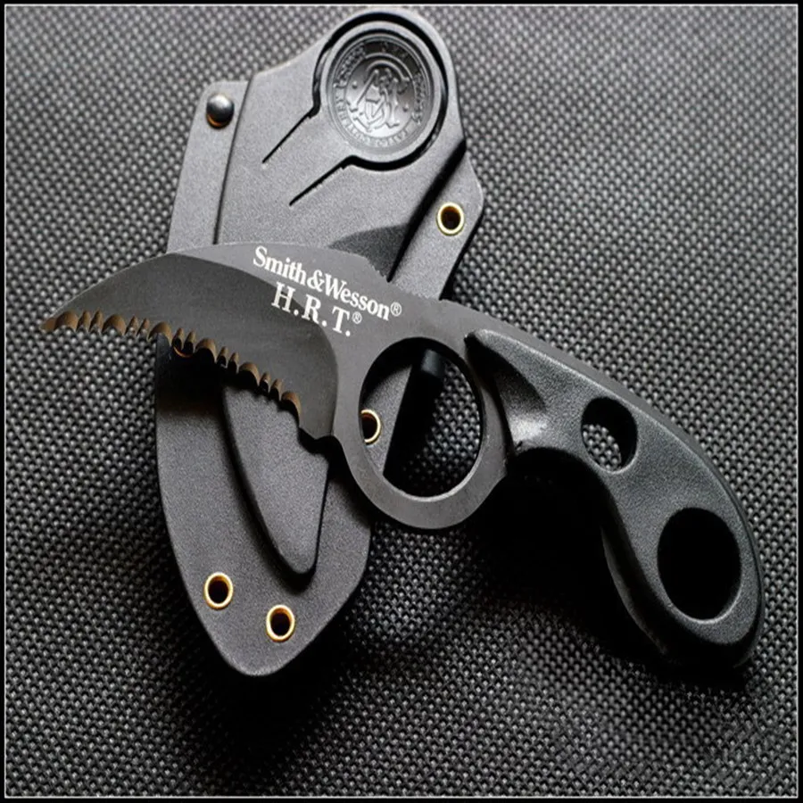 Claw Fixed Blade Knife Smith Wesson Bear Claw Notched Blade Knives