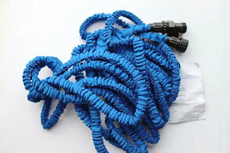 high quality 50FT retractable hoseExpandable Garden hose Blue Green color fast connector water hose with water gun OMD92542808