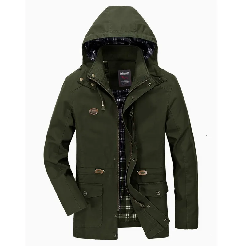 남자 재킷 겨울 가을 가을 - 2021 후드 캐주얼 폭격기 재킷 긴 소매 야외 코트 윈드 브레이커 4 색 M-4XL
