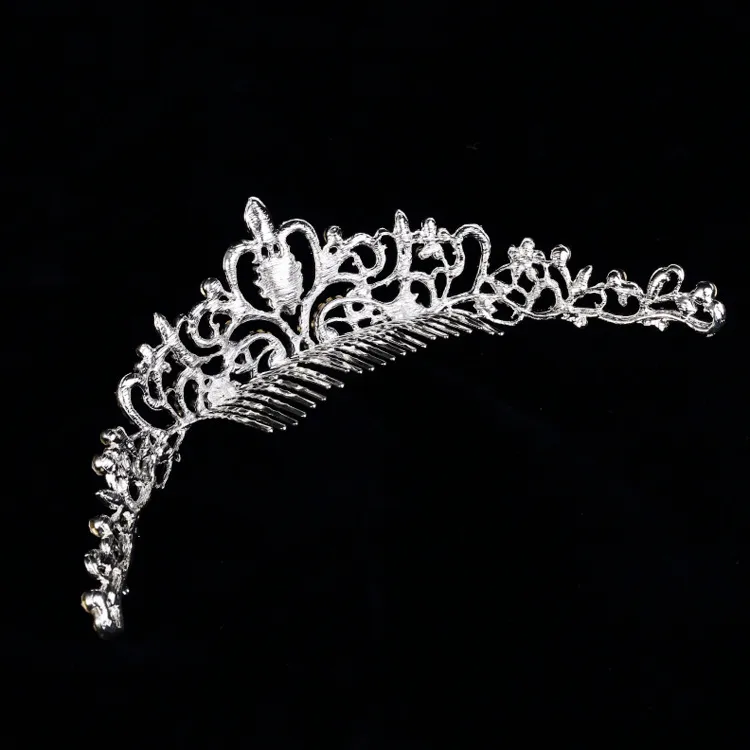 Свадебный головной убор невесты головной убор свадебный головной убор горячая свадьба высококачественный алмазный орнамент невесты головной убор мода свадьба элегантная корона