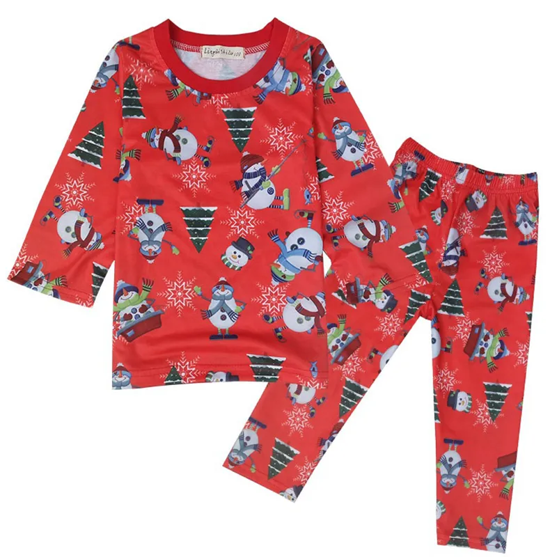 2017 Pigiama di Natale per bambini Pijama Imposta Ragazzi Pigiama Ragazze PJS Sleepwear Baby Pigiama Babbo Natale Camicia da notte Babbo Natale Pijama Suit all'ingrosso