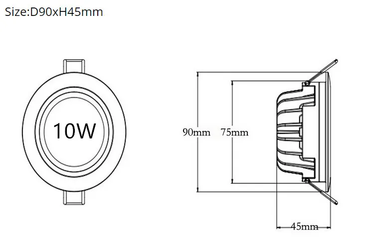 Sıcak satış Yeni Varış 10 W 15 W Su Geçirmez IP65 Dim led downlight cob15W karartma LED Spot işık led tavan lambası AC85-265V / AC220V / AC110V