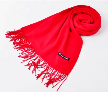 1 sztuk Jesień Zima Wysokiej Jakości Kobieta Wełna Wełna Spinning Szalik Ladies Pure Color Purl Cieple Scarf 200 * 65 cm 14 Kolory Darmowa Wysyłka