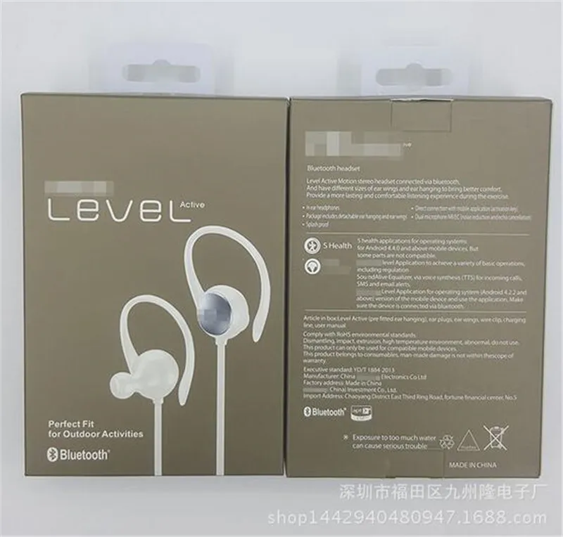 Top quality BG930 LEVEL active Bluetooth earphone wireless headphone mini sports headsets with bluetooth 4.0 for Iphone 8 note8 s8 S9 plus
