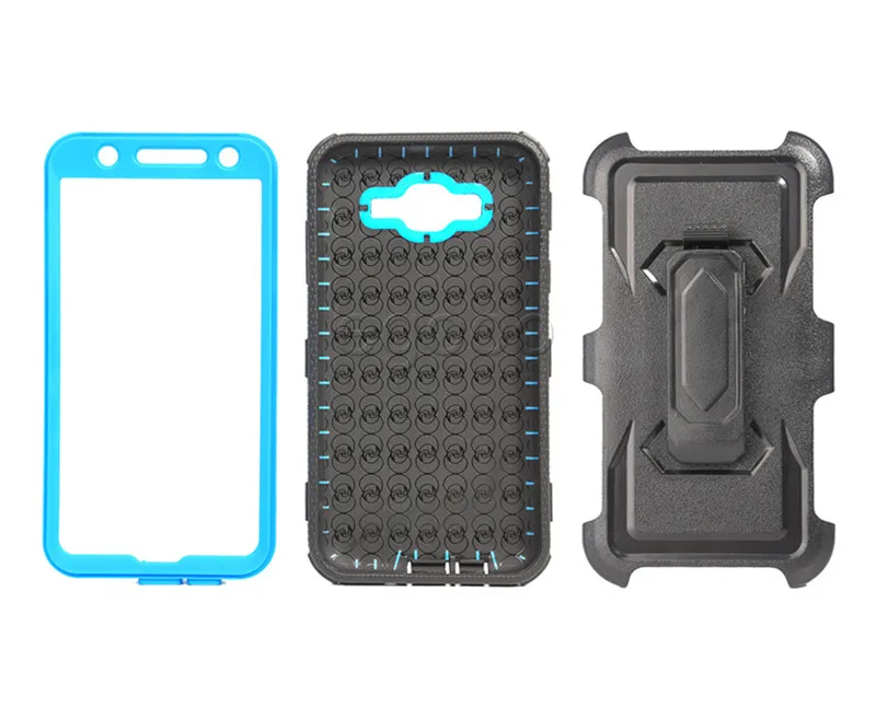 Custodia protettiva armatura Defender con pellicola schermo con clip da cintura ZTE Z982 Sequoia Zmax Pro 2 Z986 Alcatel Idol 4 Tru Stellar FIERCE 4 A3 A30