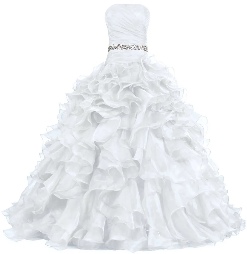 2020 Hign qualité jolie robe de bal robe de Quinceanera perlée à volants longueur de plancher à lacets Sweet 16 robe occasion spéciale robes de bal