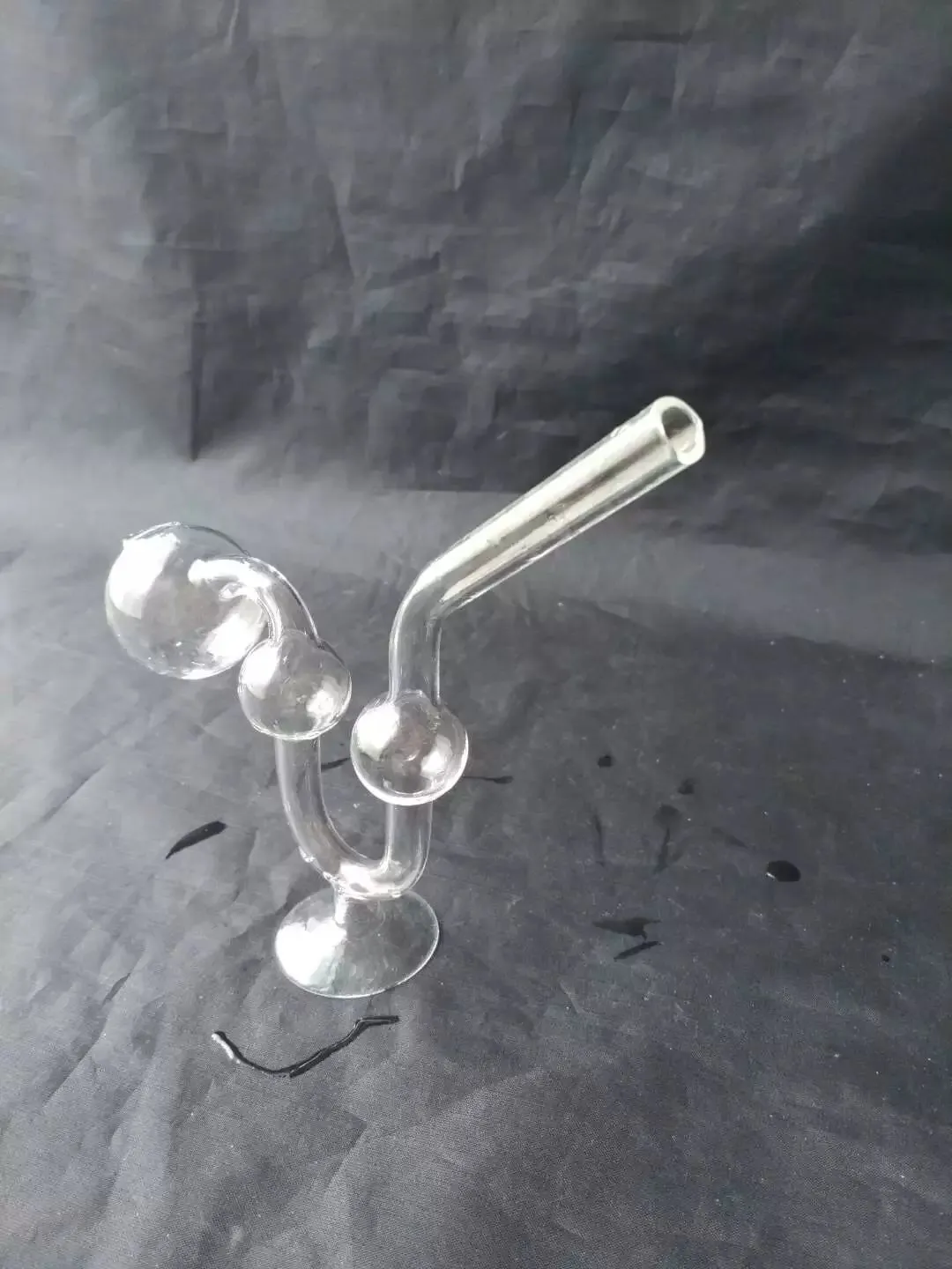 Base en forma de serpiente con olla de serpiente, Bongs de vidrio al por mayor, Pipas de agua de vidrio con quemador de aceite, Accesorios para pipas de humo