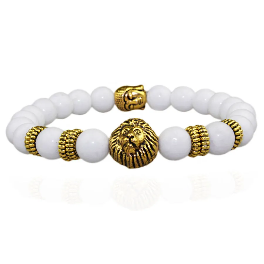 SN0636 Braccialetto di fascino in lega personalizzato per gioielli regalo braccialetto buddha braccialetto testa di leone uomo e donna