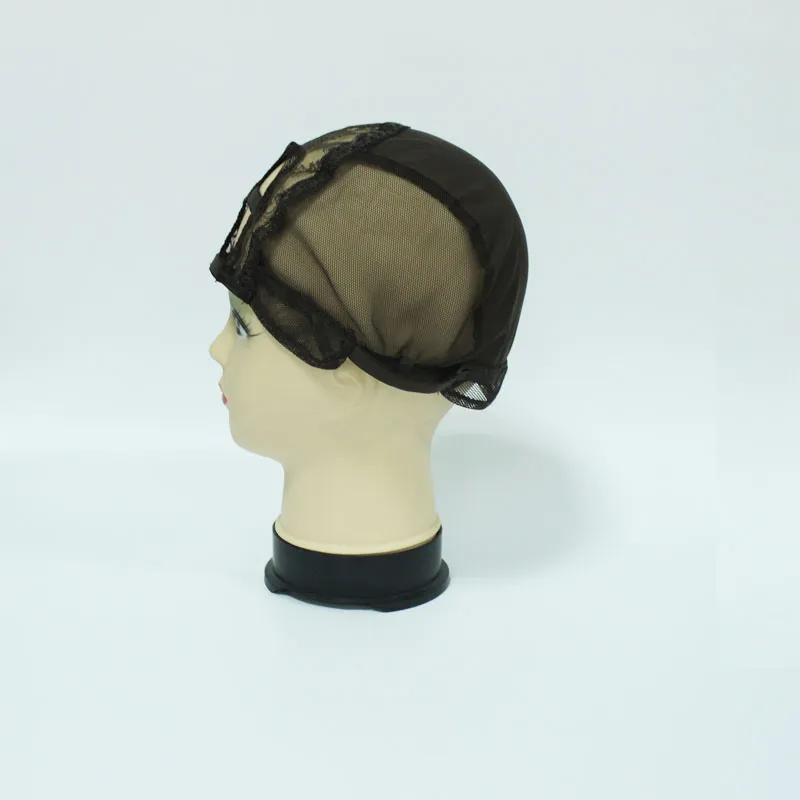 top quality 3 size left centre right parting u part cap for making wigs adjustable straps back free