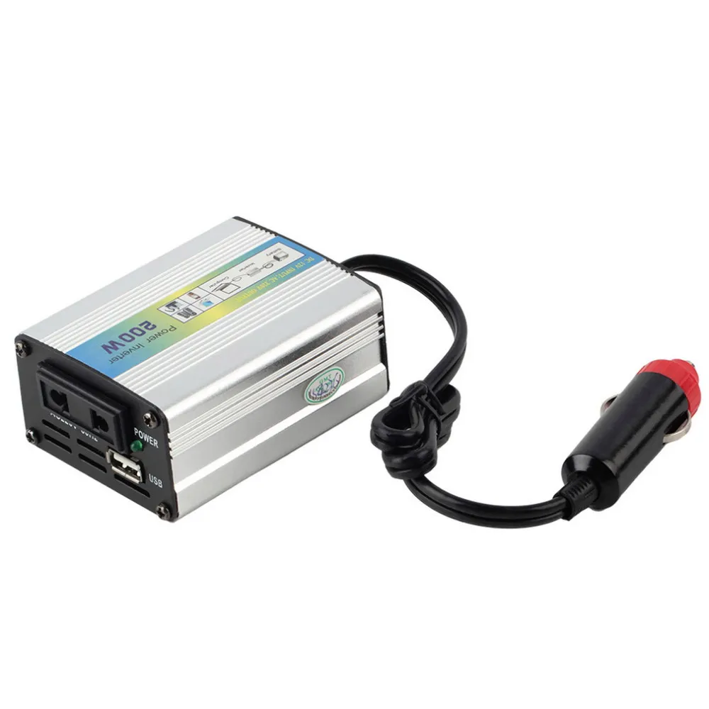 HF Xuya200 200W Przenośna ciężarówka samochodowa USB DC 12V do AC 220V 110V US Eu Super Power Inverter ładowarka