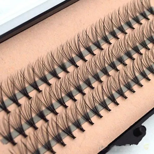 Yüksek Kalite Moda 60 adet Profesyonel Makyaj Bireysel Küme Göz Lashes Aşılama Sahte Yanlış Eyelashes Ücretsiz Kargo ile