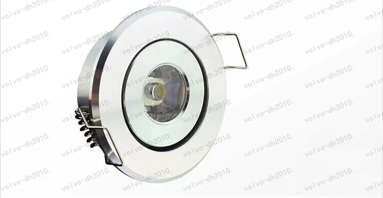 Dopasowane diody LED o dużej mocy mini okrągłe koło wbudowane sufit w dół światło 3W lampa lampa lampa biała aluminiowa LLFA193