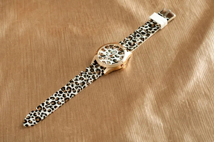 Geneva Leopard nadgarstek zegarek dla mężczyzn mody galaretowy kwarc zegarek dla kobiet sport męską markę silikonową na rękę renogio Masculino6144707