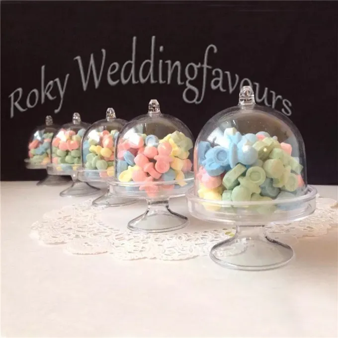 Acrylic Clear Mini Cake Stand Wedding Party Shower Baby Birthday Sweet Table Reception Decor Ideas Souvenirs Supplies